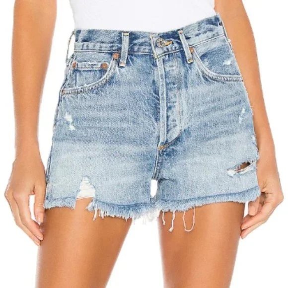 AGOLDE Jaden High Rise Short sz 24 - Picture 1 of 13
